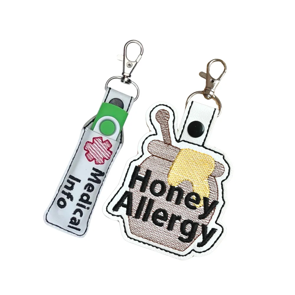 Honey Allergy Bag Tag