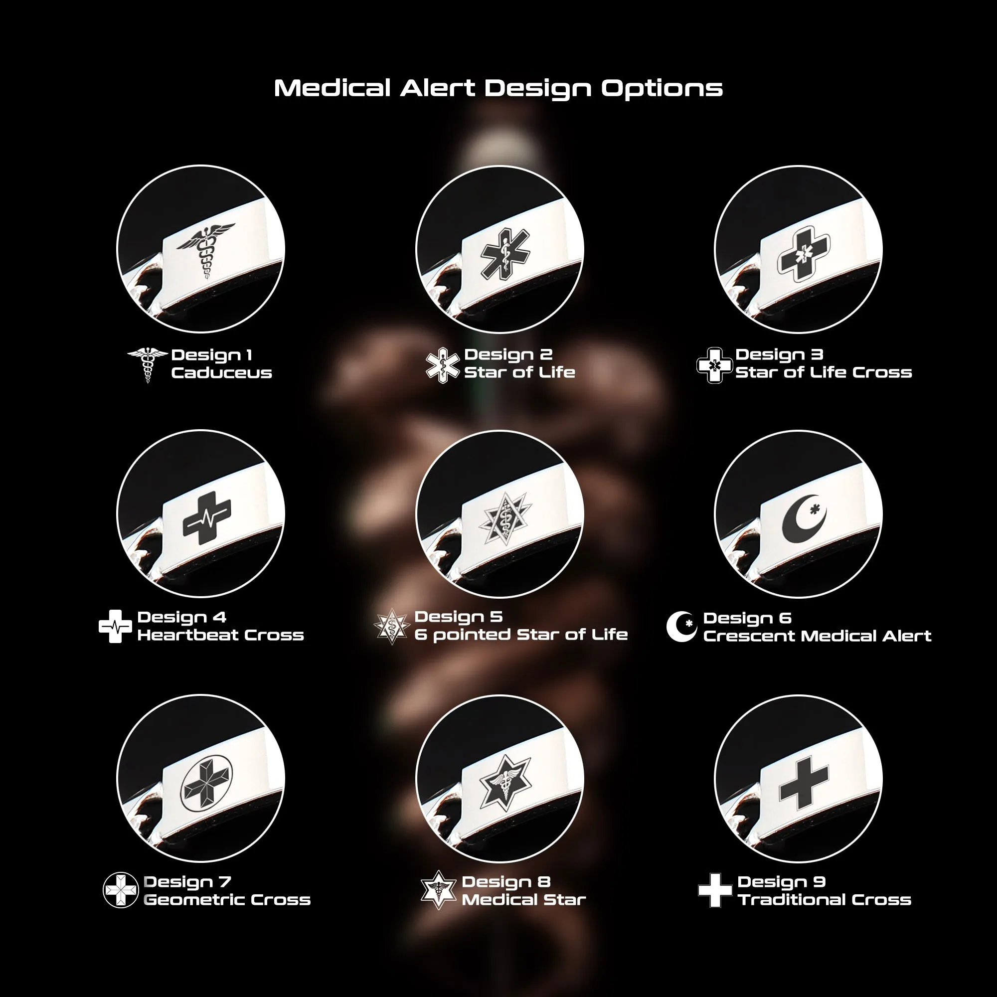 Hypoallergenic Medical Alert ID Bracelet