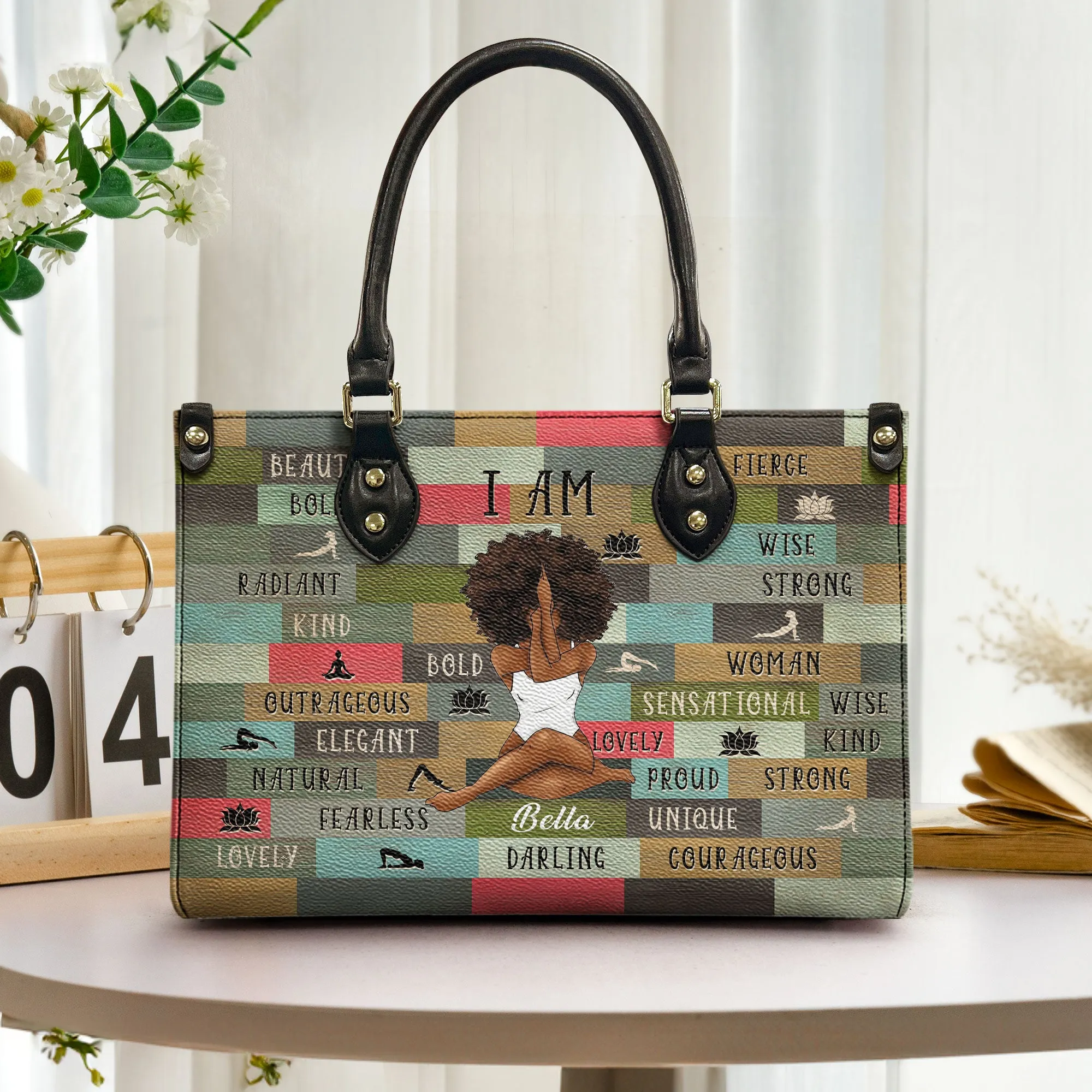 I Am Woman - Personalized Leather Bag