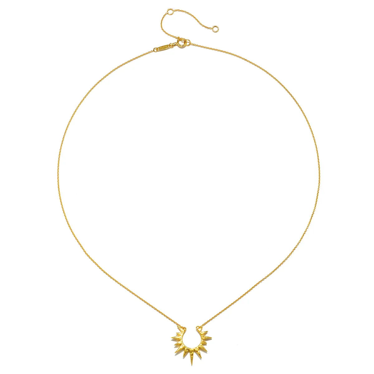 Incandescent Glow 14kt Gold Starburst Necklace