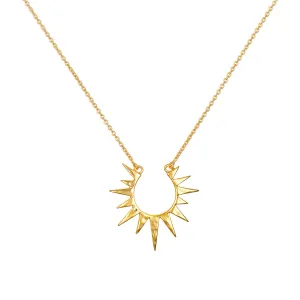 Incandescent Glow 14kt Gold Starburst Necklace