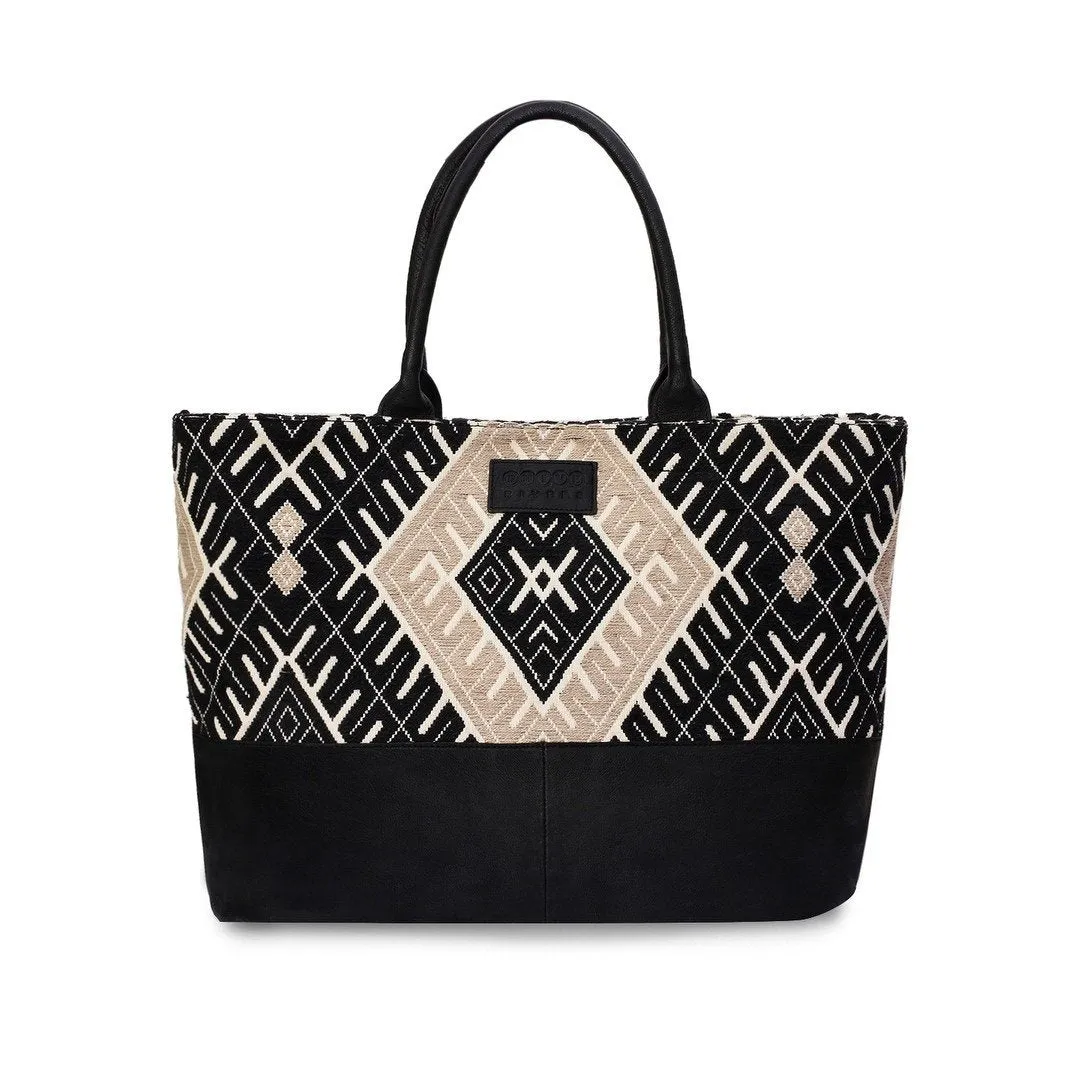 Jacquard Fabric Tote Bag - PRU1363