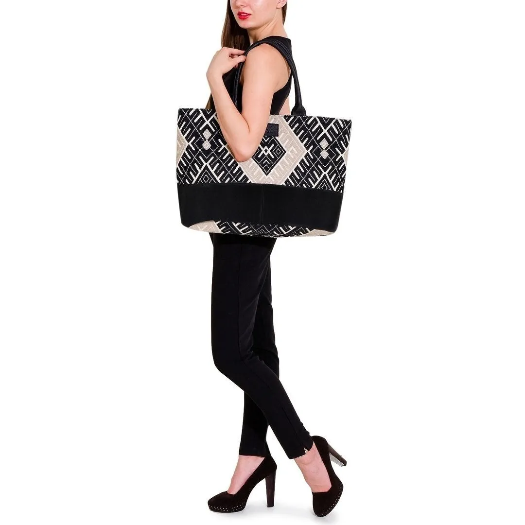 Jacquard Fabric Tote Bag - PRU1363