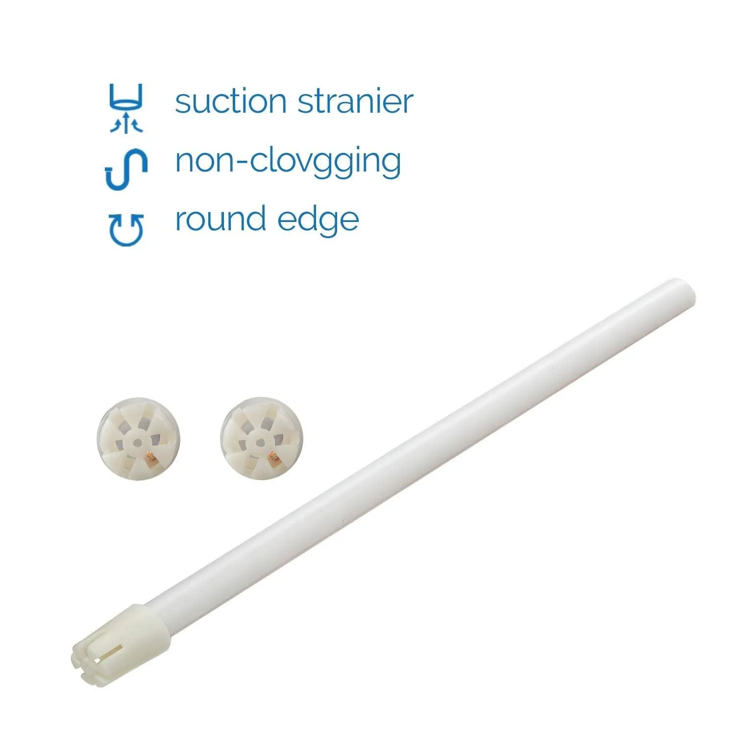JMU Dental Disposable Saliva Ejector White Tips 100/Bag