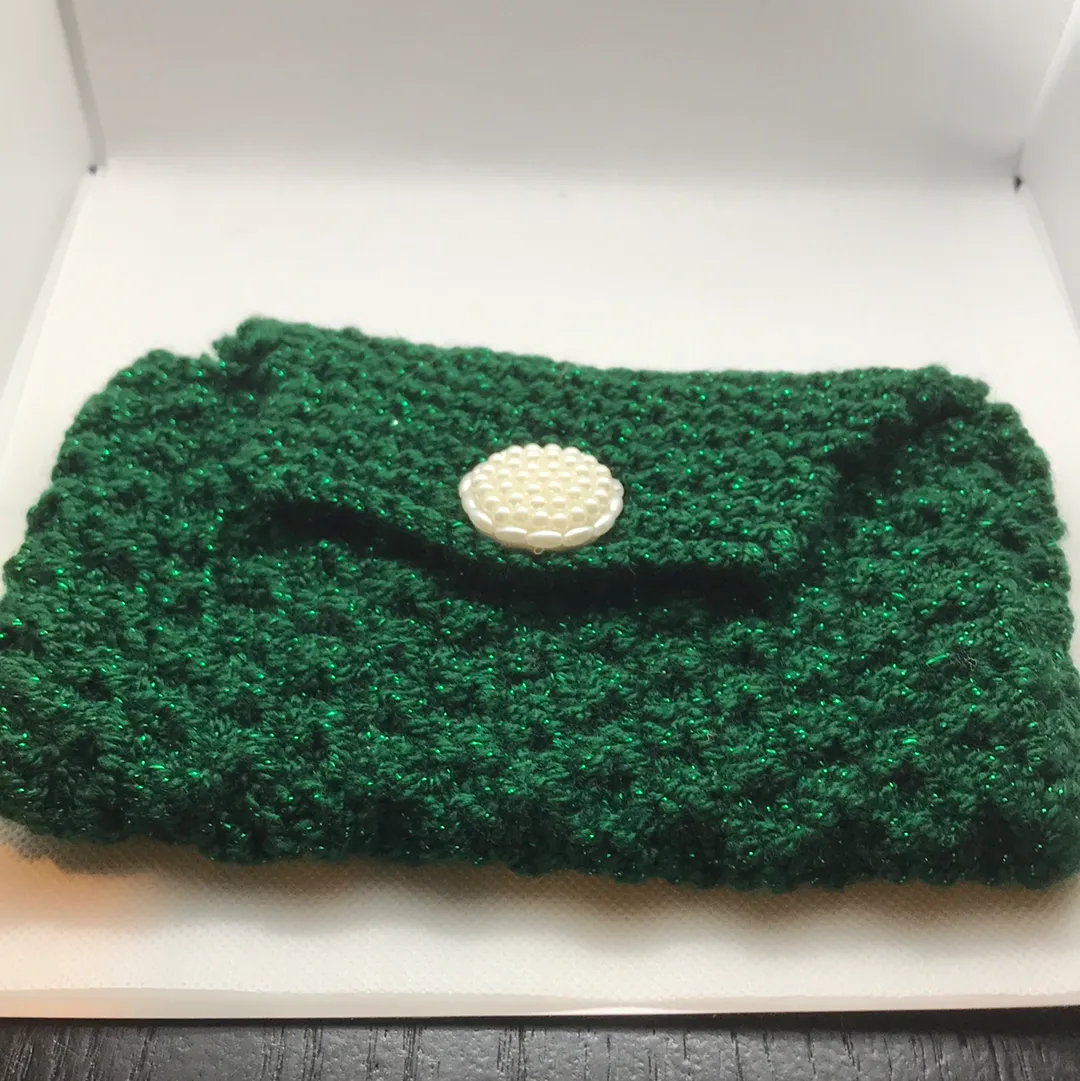 Knit - Evening Bag/Makeup Bag or Travel Jewelry Bag