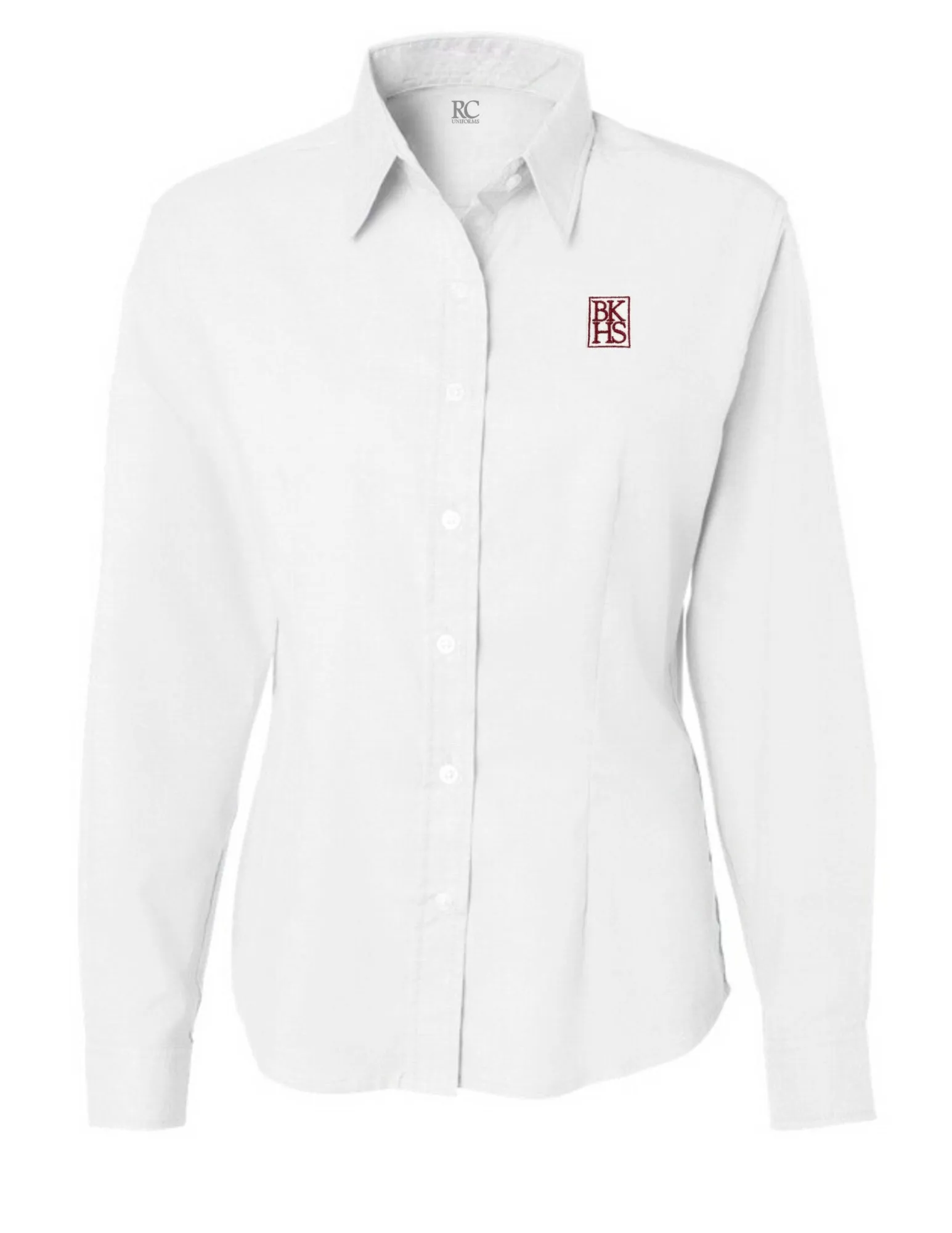 Ladies Long Sleeve Fitted Oxford Shirt