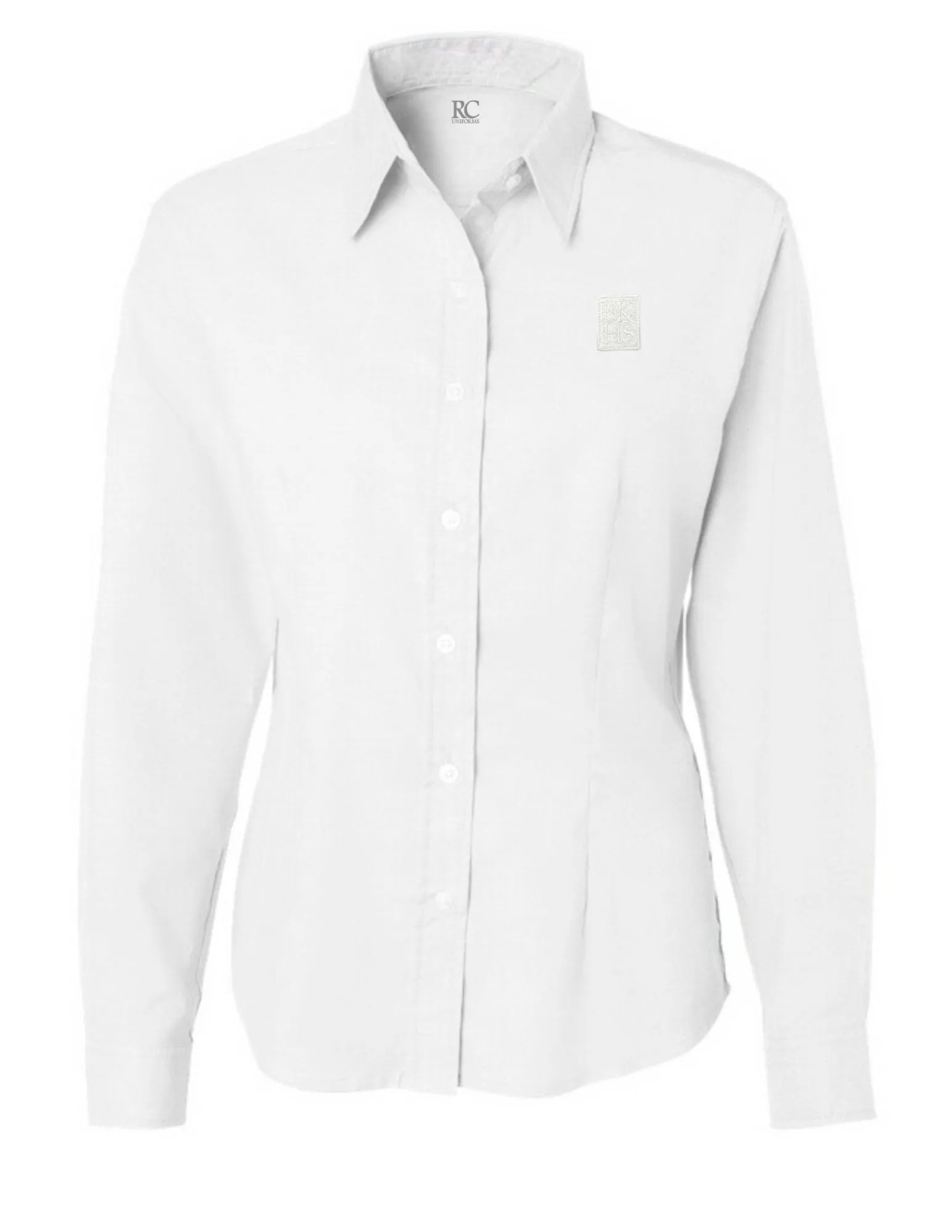 Ladies Long Sleeve Fitted Oxford Shirt