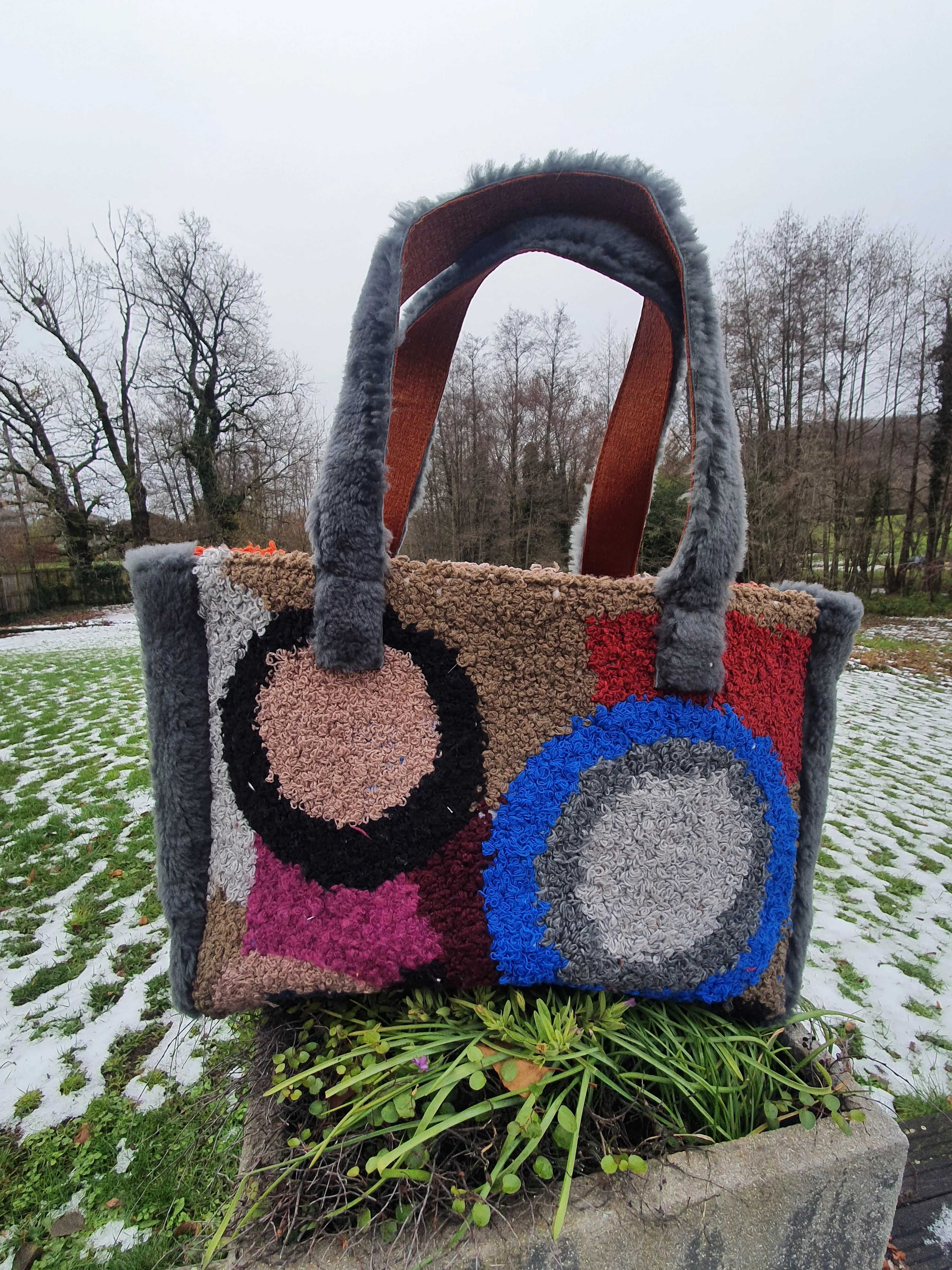 leather& fabric bags EMANUELLE