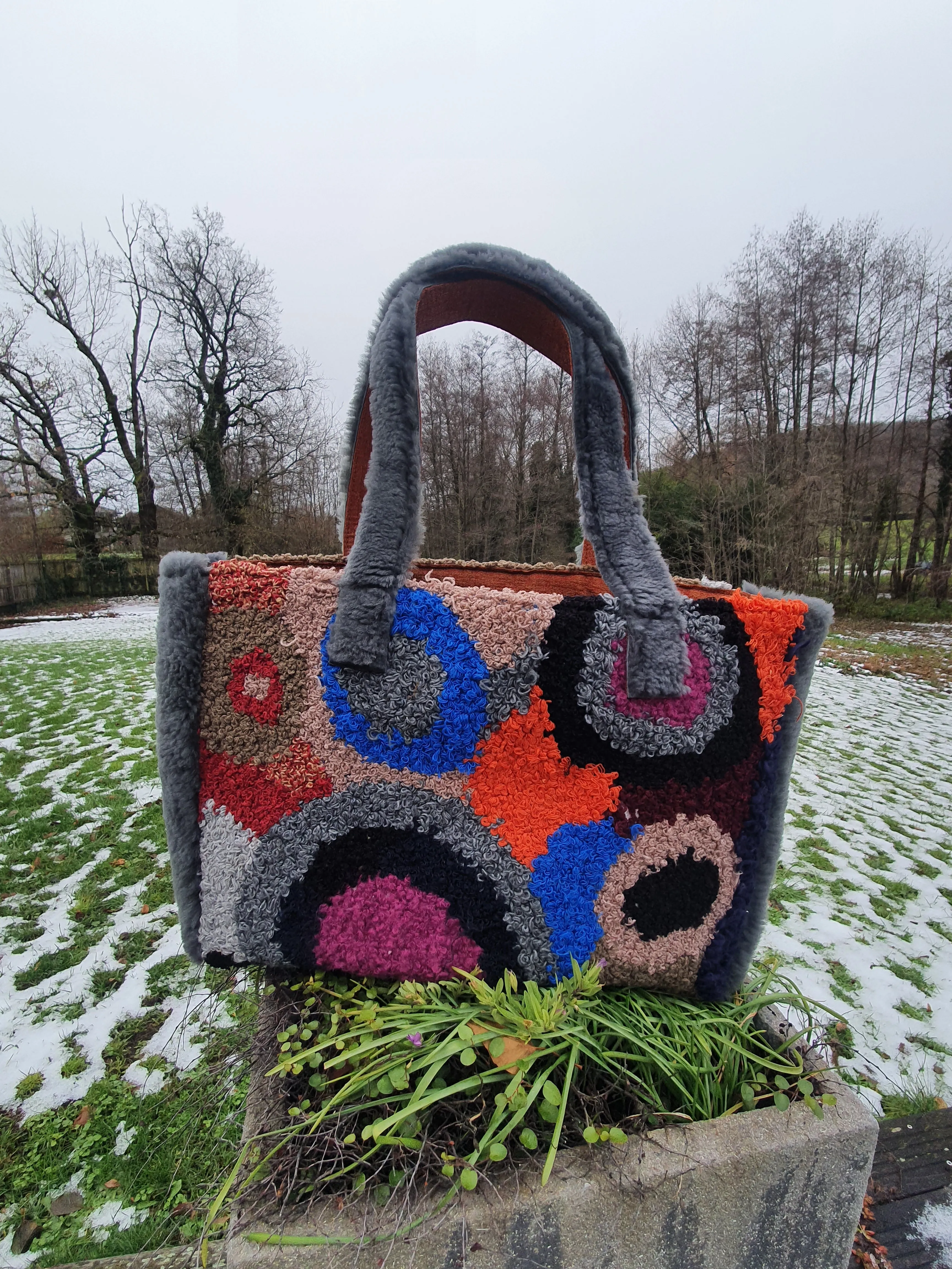 leather& fabric bags EMANUELLE
