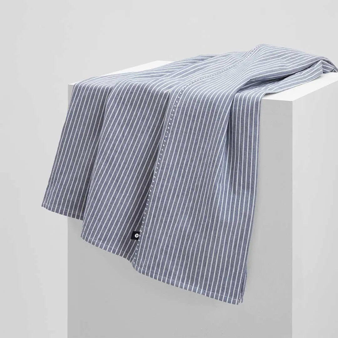 Leo Washed Cotton - Midnight Stripe Kids Bedding