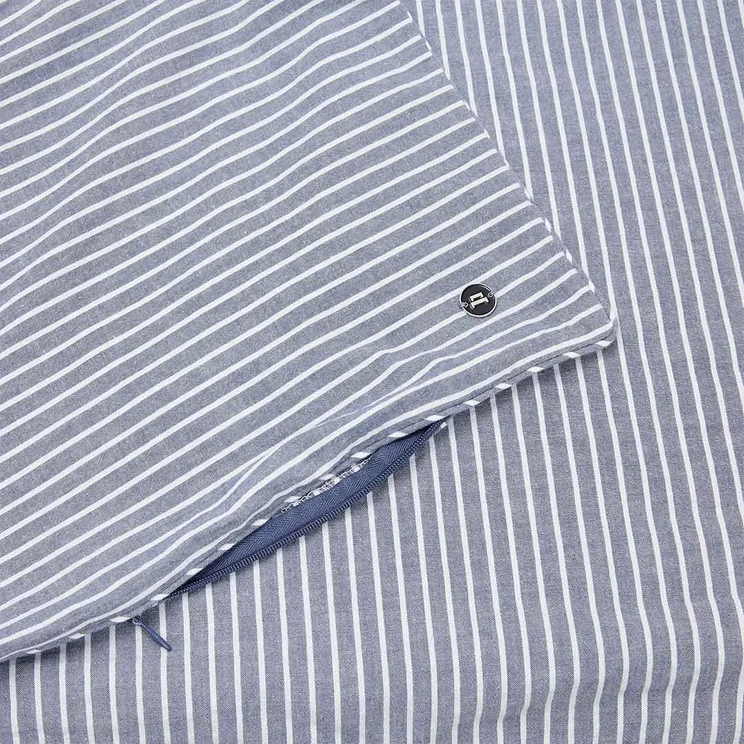Leo Washed Cotton - Midnight Stripe Kids Bedding