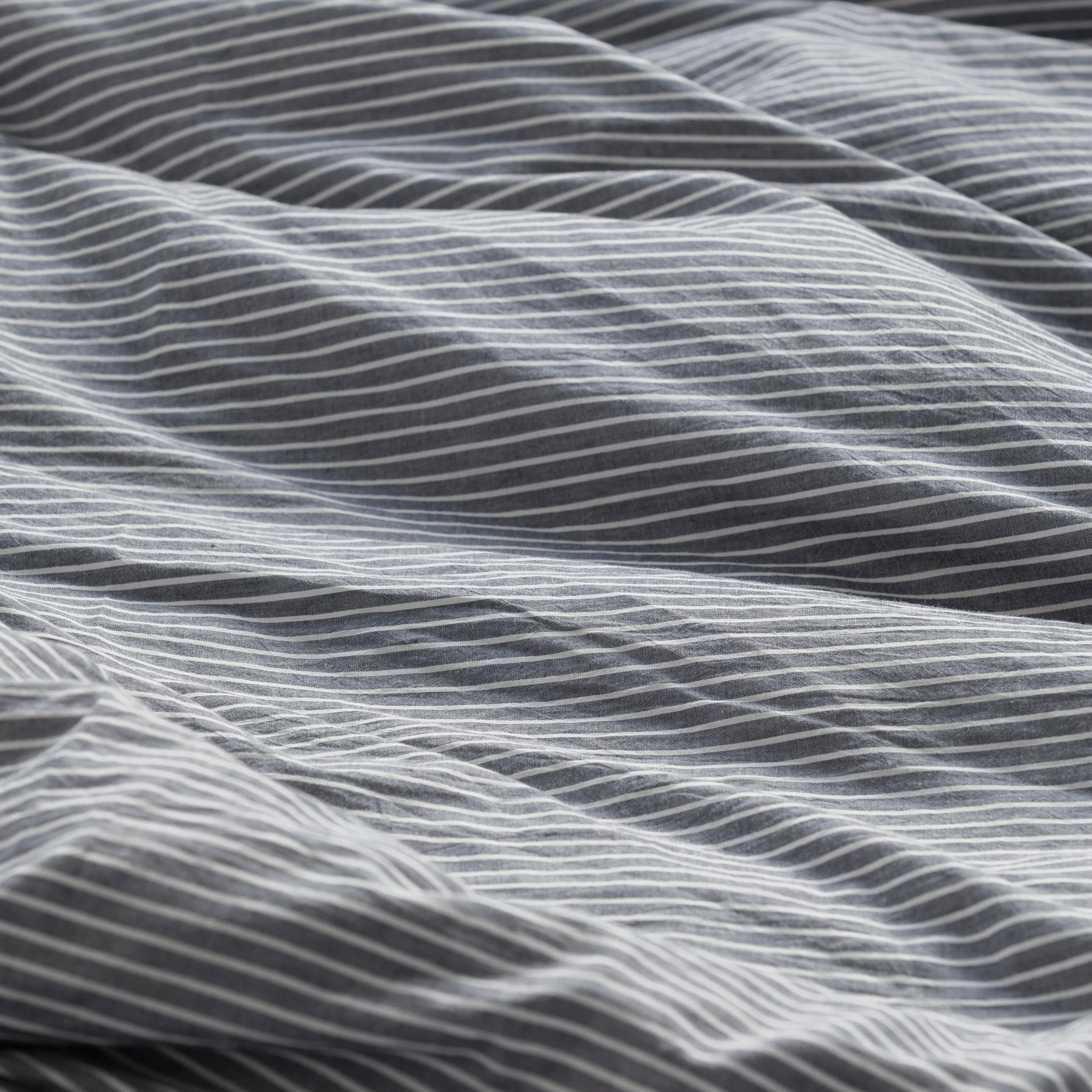 Leo Washed Cotton - Midnight Stripe Kids Bedding