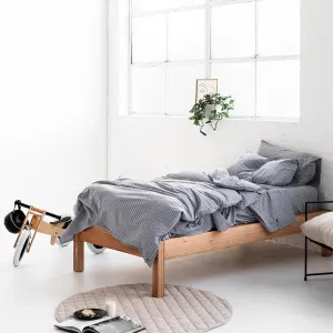 Leo Washed Cotton - Midnight Stripe Kids Bedding