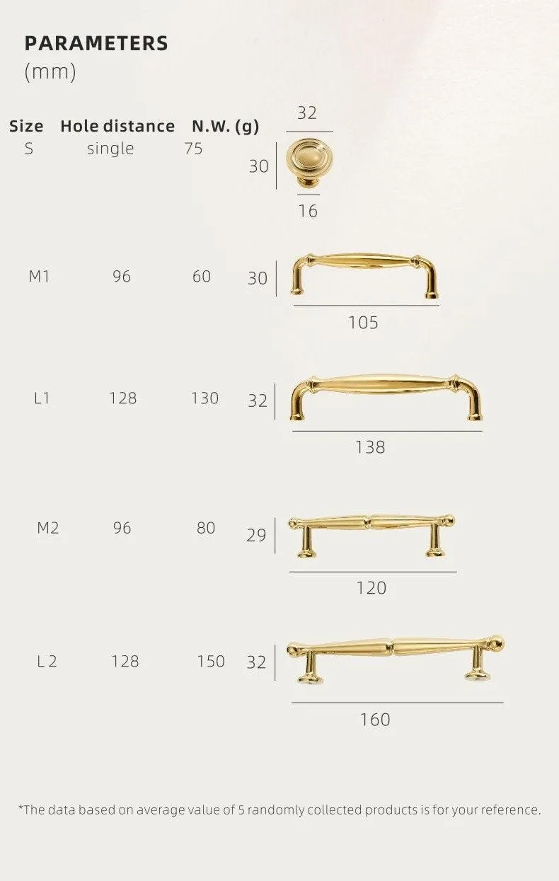 LEON / Solid Brass Handles