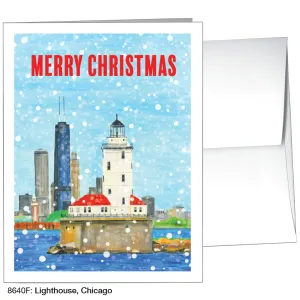 Lighthouse, Chicago, Greeting Card (8640F)