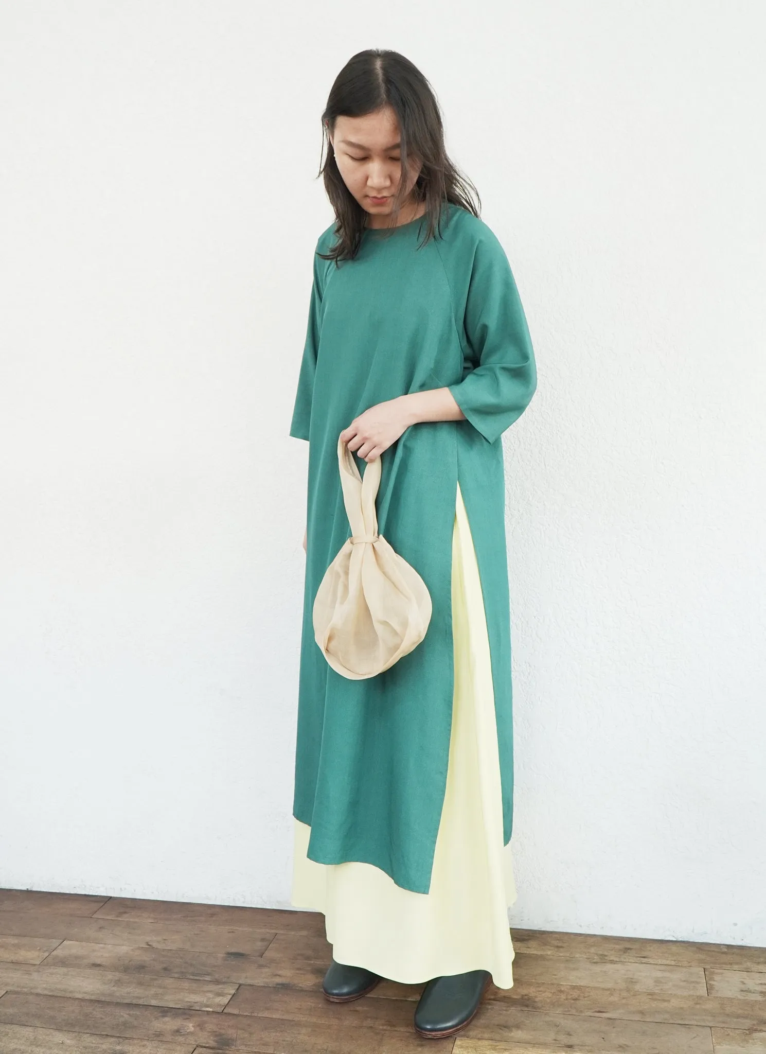 Lucky Bánh Silk Organza Mini Bag in Cream Silk Organza