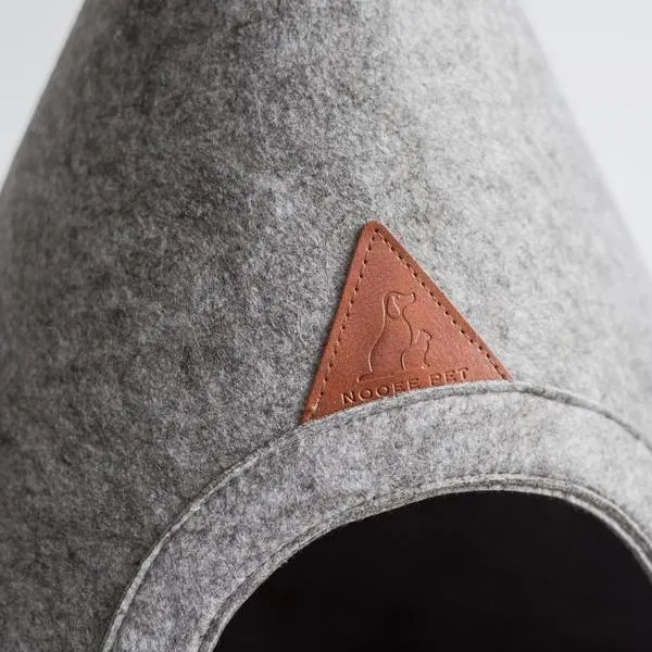 Lucy Soft Grey Dog Cave (Medium)