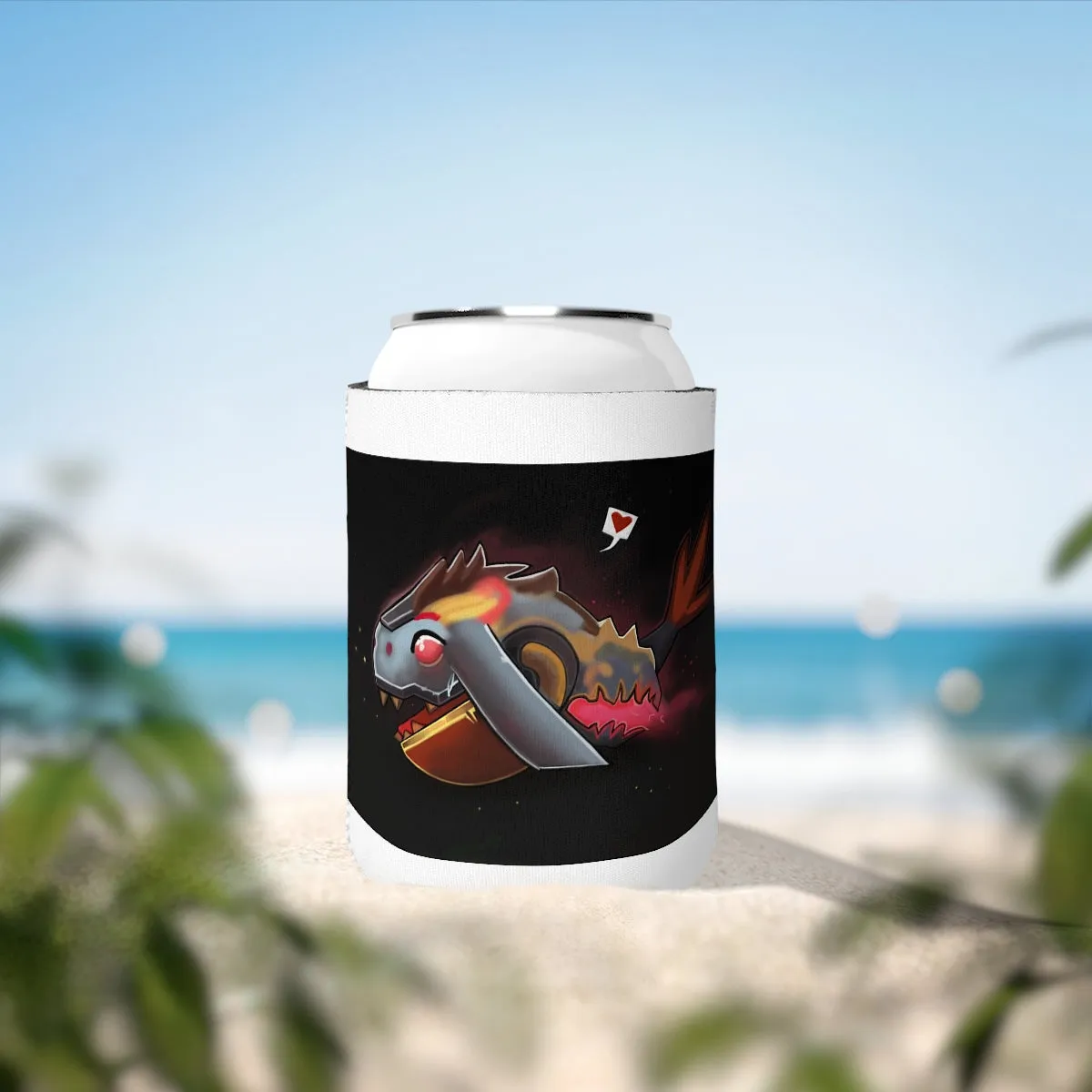 Mecha Whale Strider Can Cooler Sleeve