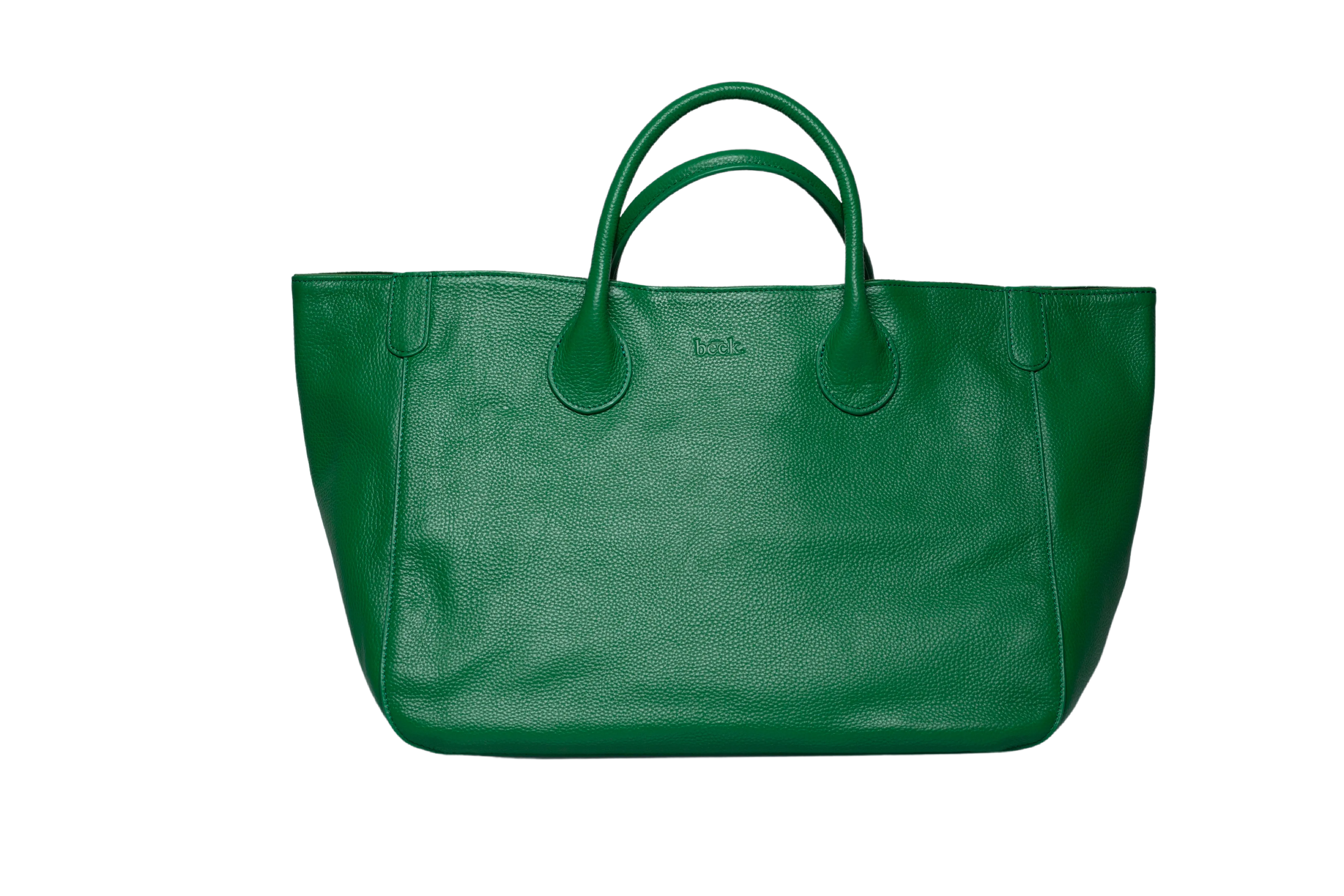 Medium Classic Leather Beck Bag