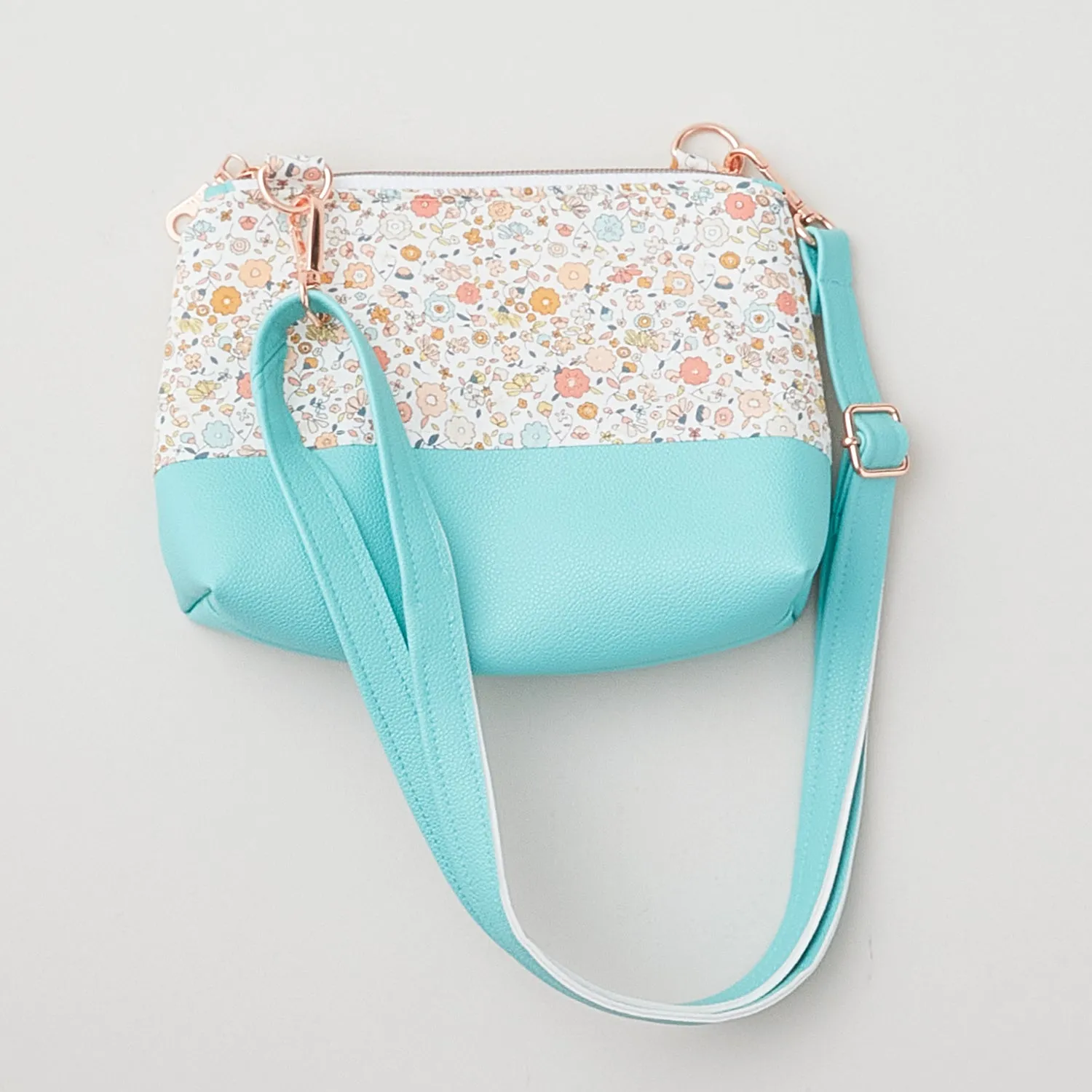 Mia Bag Kit - Robin Egg Pebble Faux Leather
