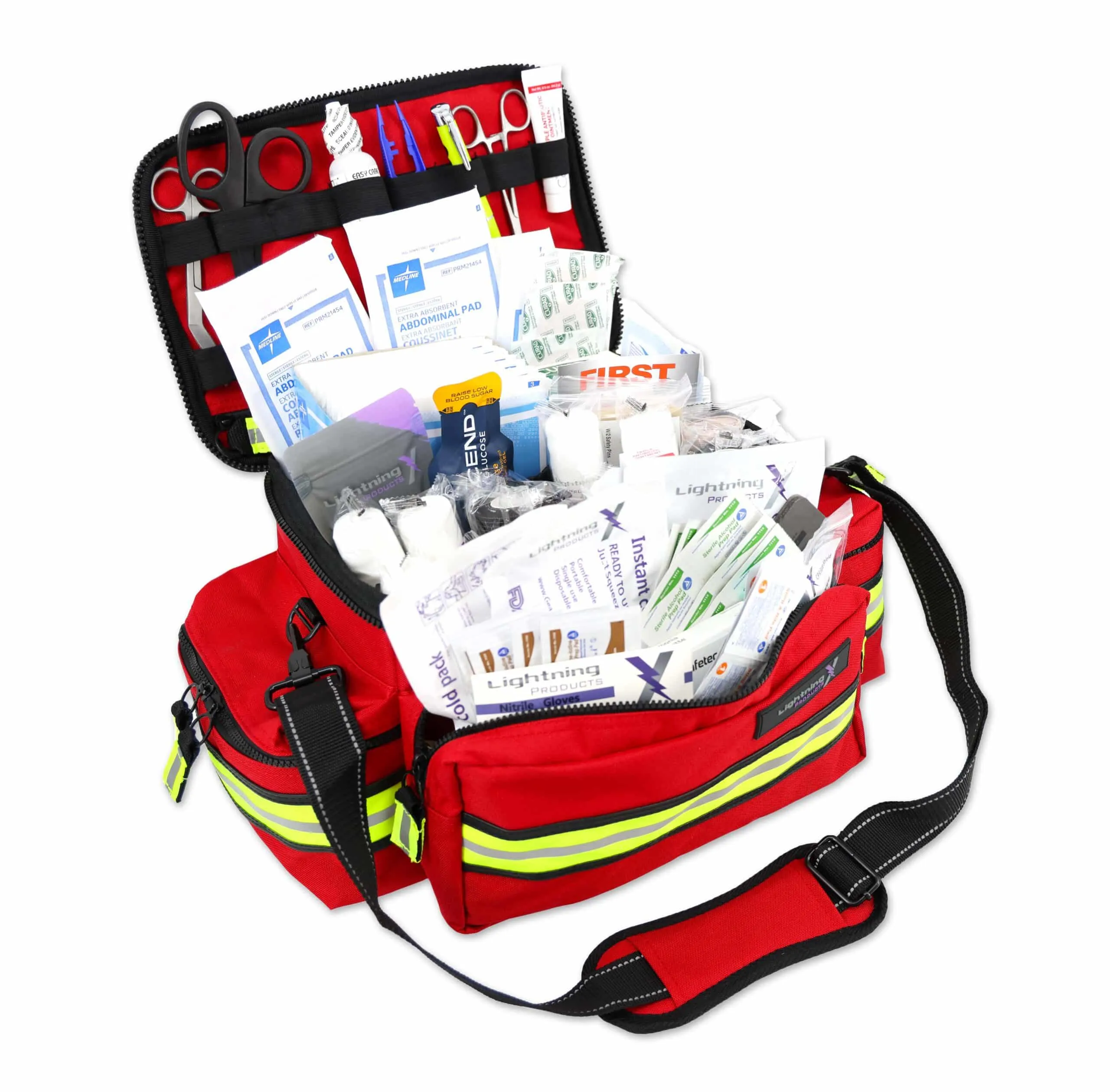 Mid Sized First Responders EMT Bag with fill KIT A MB25 SKA