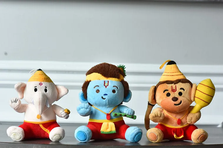 Mini Devtas Bundle (7") Mantra Singing Plush Toys