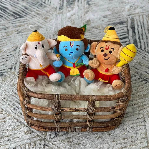 Mini Devtas Bundle (7") Mantra Singing Plush Toys