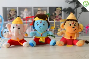 Mini Devtas Bundle (7") Mantra Singing Plush Toys
