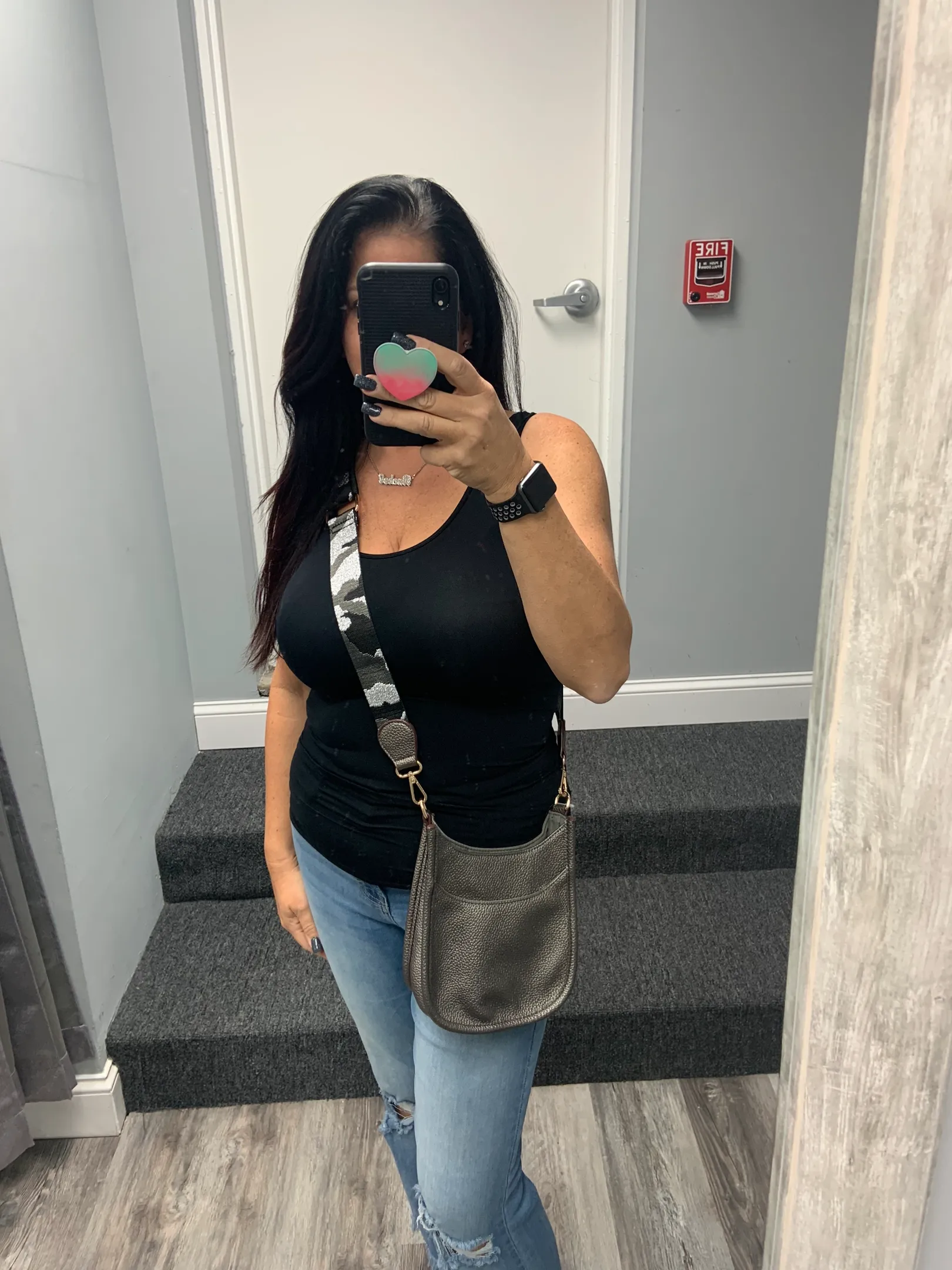 Mini Vegan Leather Crossbody Bag - Bronze or Gunmetal