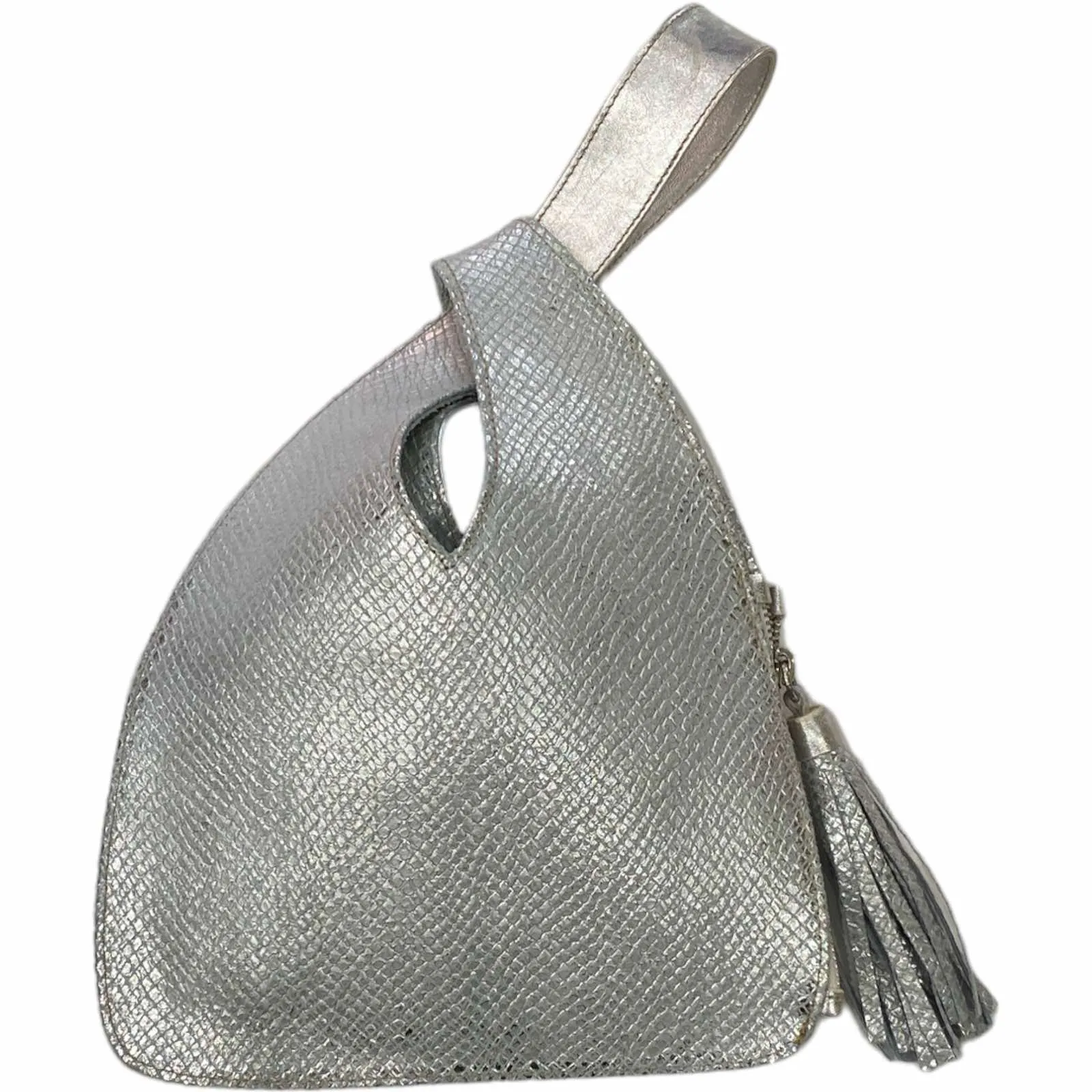 Monica Large. Silver evening bag