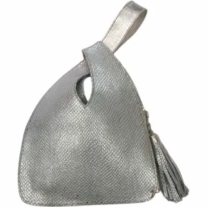 Monica Large. Silver evening bag