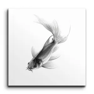 Monochrome Goldfish Elegance