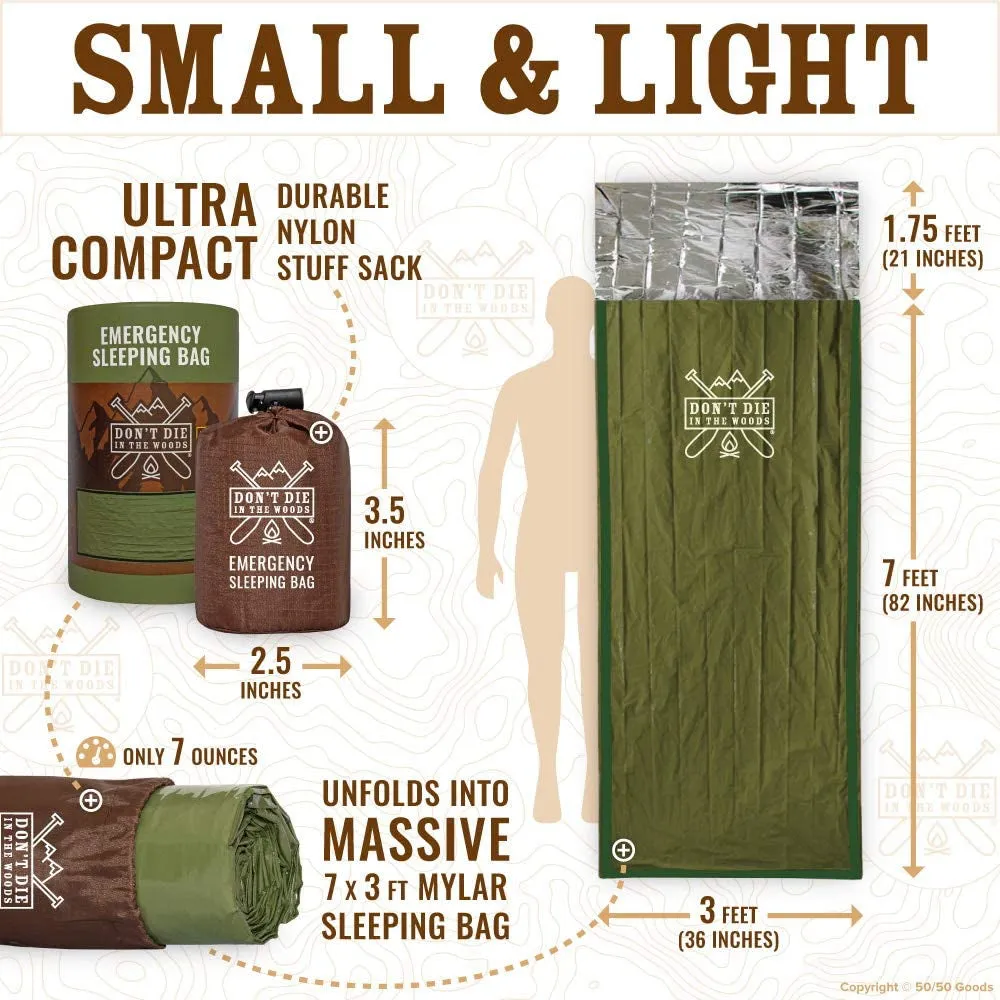 Mylar Sleep Sack for Outdoor Adventures and Survival Activities
