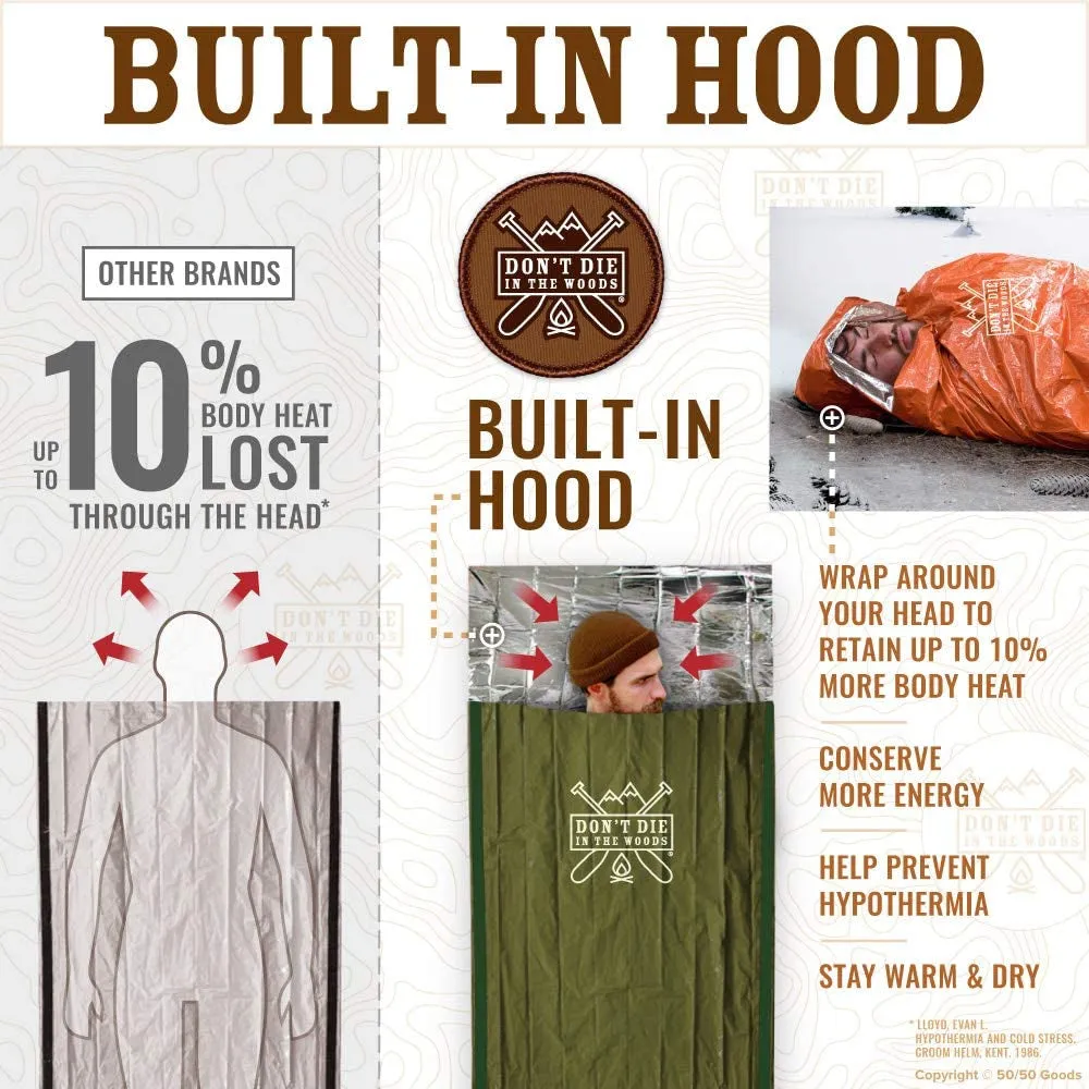 Mylar Sleep Sack for Outdoor Adventures and Survival Activities