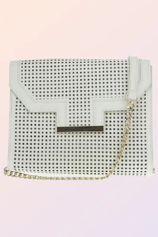 NA PALI COAST PERFORATED CROSS BODY BAG