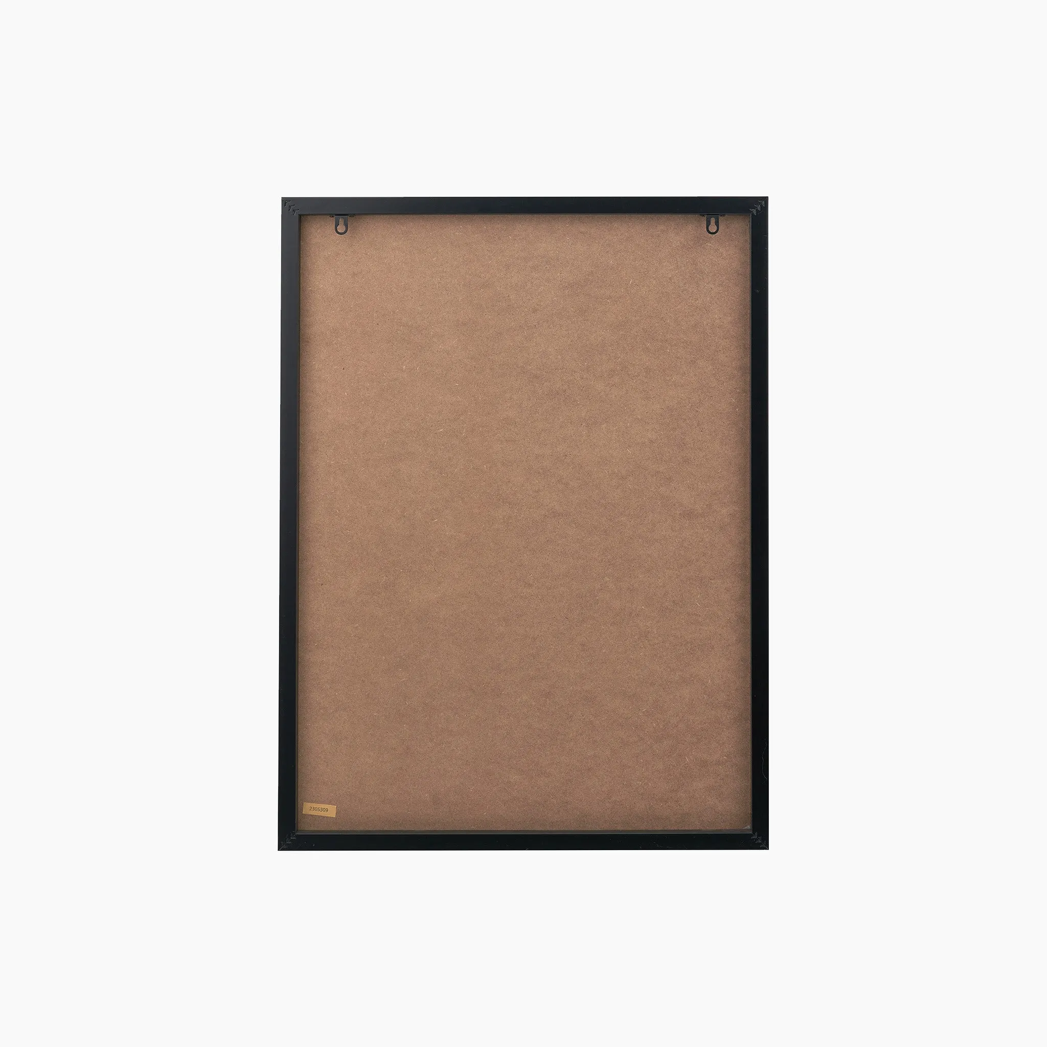 Natural and Black Canvas with Ovals Design and Black Frame