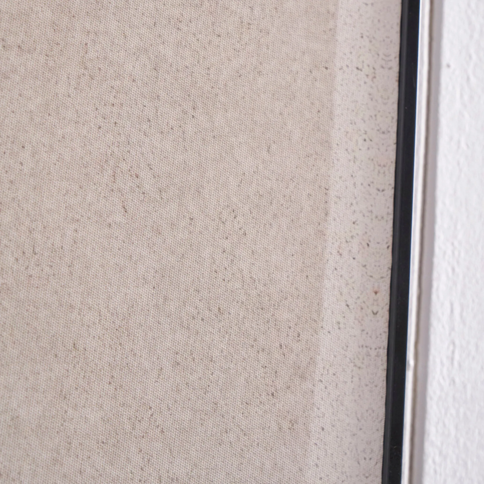 Natural and Black Canvas with Ovals Design and Black Frame
