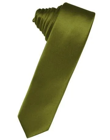Periwinkle Luxury Satin Skinny Necktie