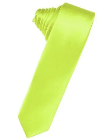 Periwinkle Luxury Satin Skinny Necktie