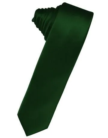 Periwinkle Luxury Satin Skinny Necktie