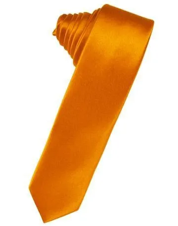 Periwinkle Luxury Satin Skinny Necktie