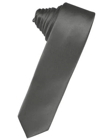 Periwinkle Luxury Satin Skinny Necktie