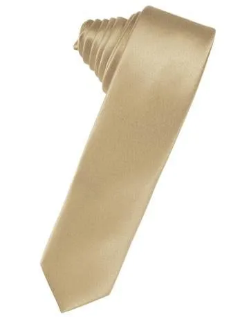 Periwinkle Luxury Satin Skinny Necktie
