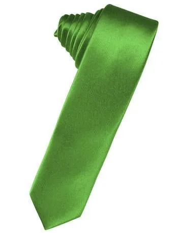 Periwinkle Luxury Satin Skinny Necktie