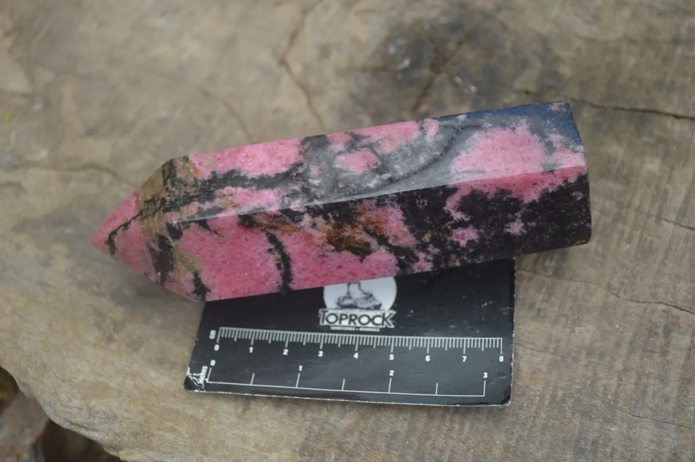 Polished Pink Rhodonite Points x 3 From Madagascar