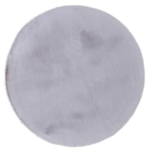 Pony Polyester 180cm Round Rug - Gris
