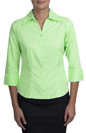 Port Authority - Ladies 3/4 Sleeve Open Neck Blouse.  L629