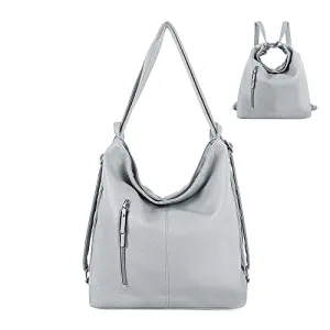 Purse for Women Convertible Backpack Purses and Handbags - Grey