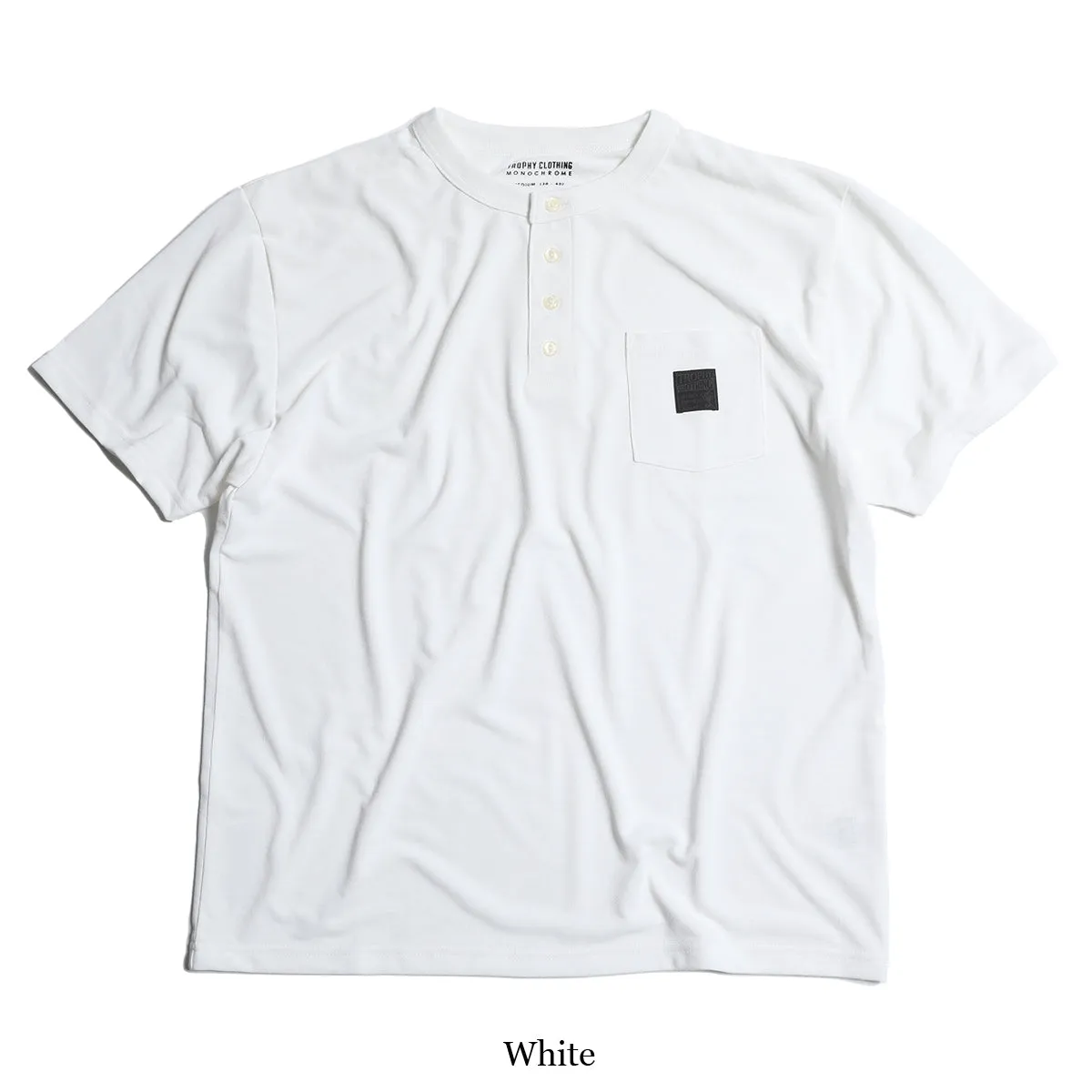 "MONOCHROME" RD Henley Tee / TE-19