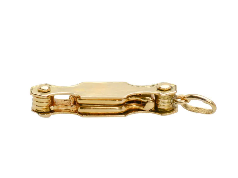 Rare Tiny Workable Gold Lorgnette Charm